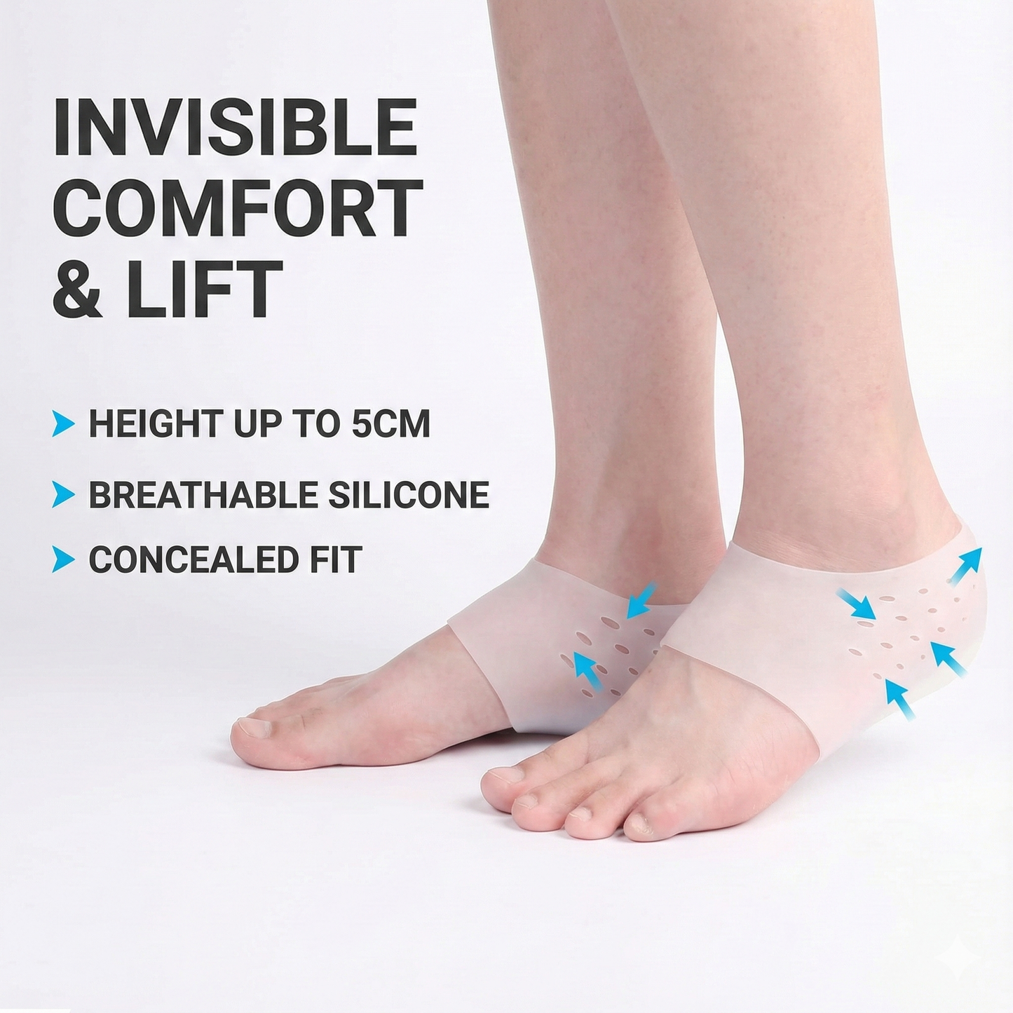 ElevateStep Pro Height Boost Heel Insoles ✨👟