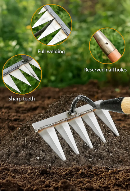 🌿RootRaze – Carbon Steel Claw Garden Weeding